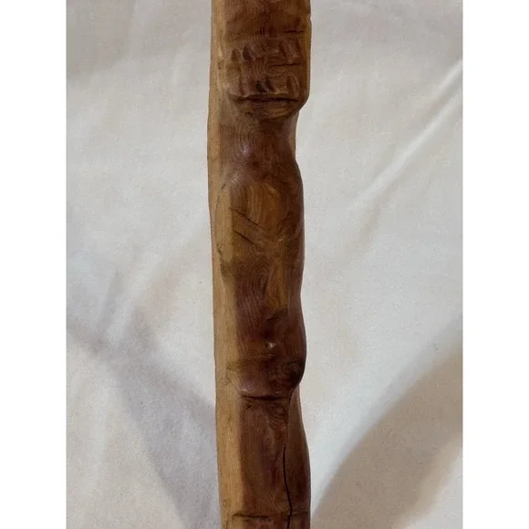 Vintage Hand Carved Totem/Sticks With Faces‎